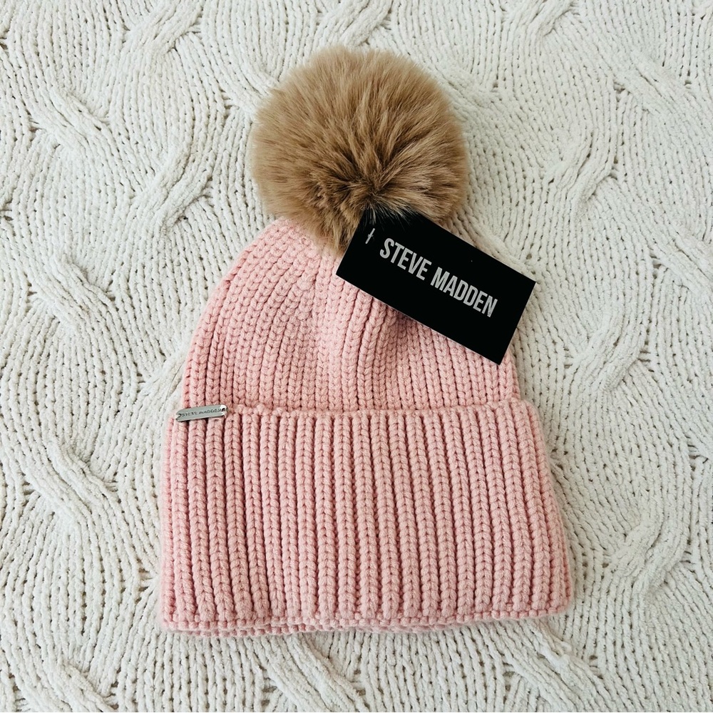 Steve Madden Beanie with PomPom